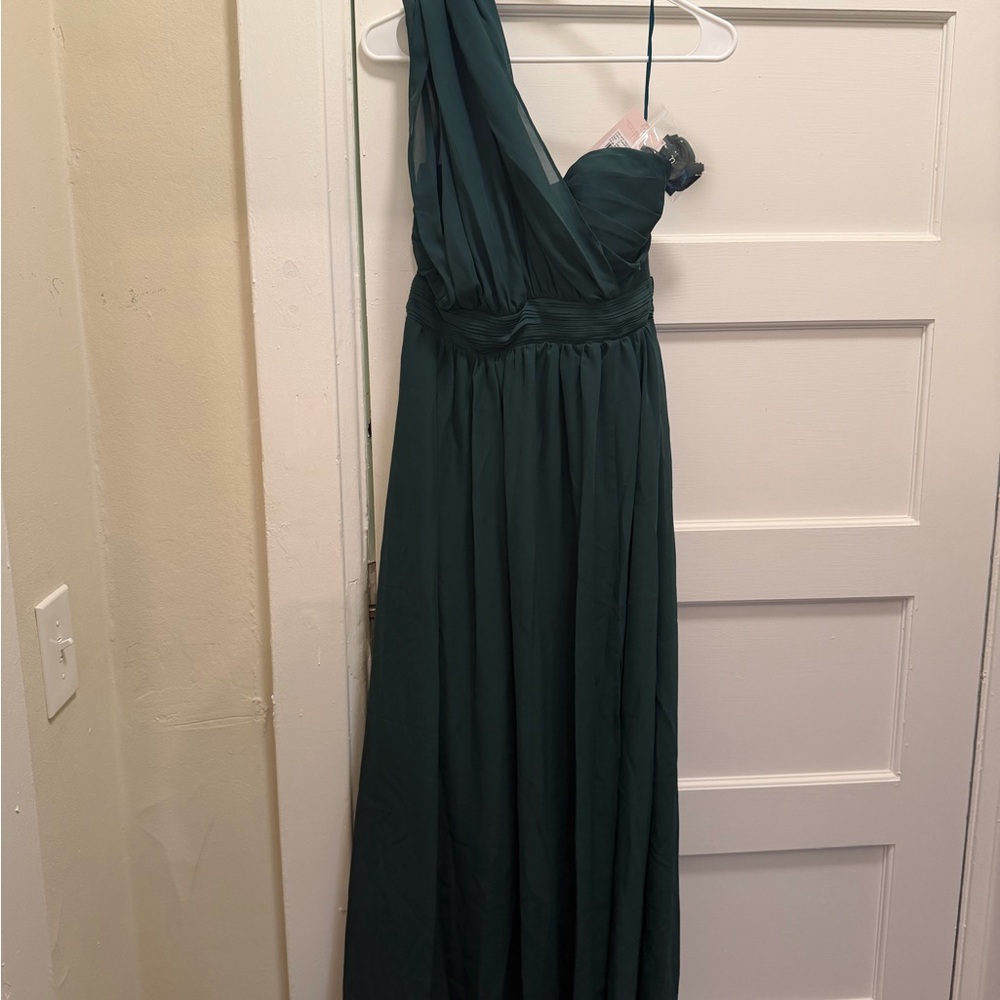 Birdy Grey Grace Chiffon w/ Slit - Emerald